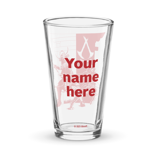 Assassin's Creed Shadows Torii Gate Personalized Pint Glass