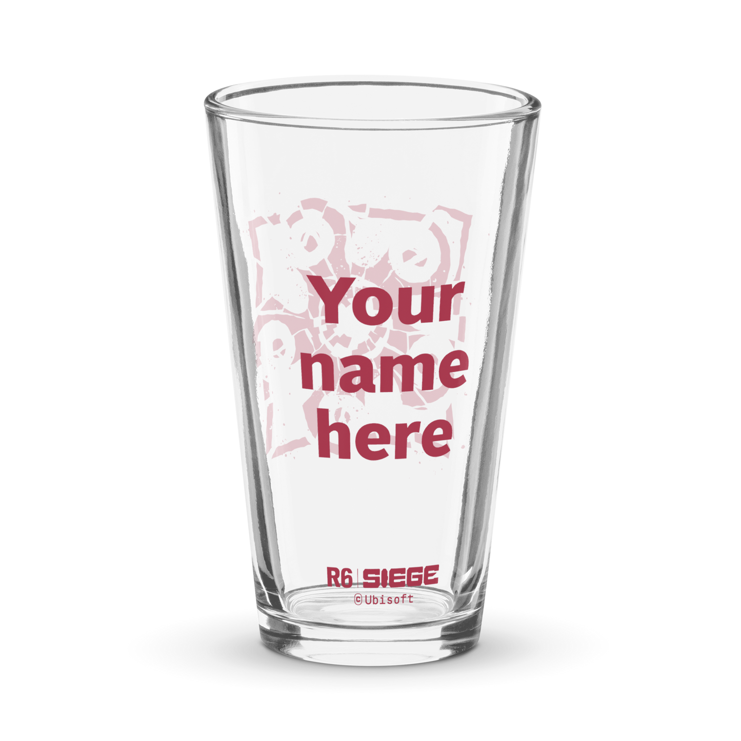 Rainbow Six Siege Hibana Icon Personalized Pint Glass