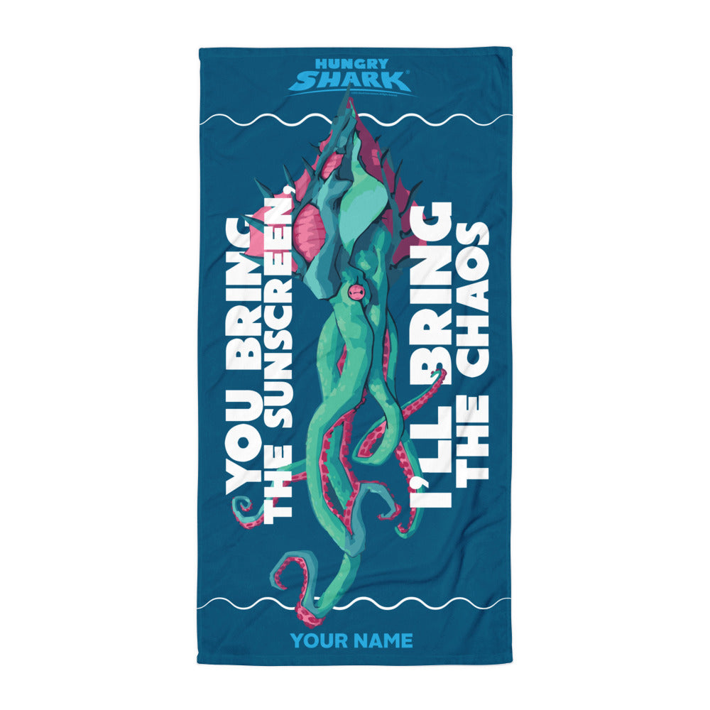 Hungry Shark Personalized Beach Towel