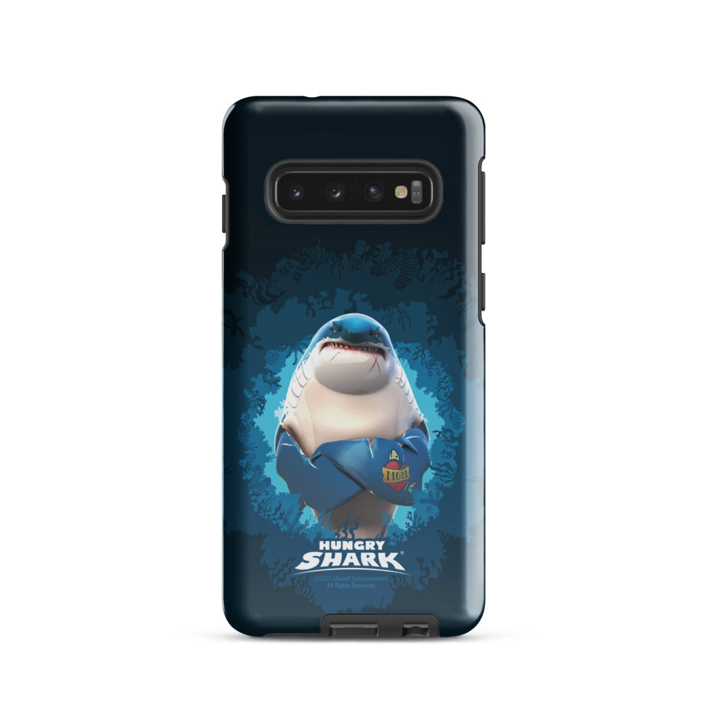 Hungry Shark Great White Samsung Tough Phone Case Samsung Galaxy S10