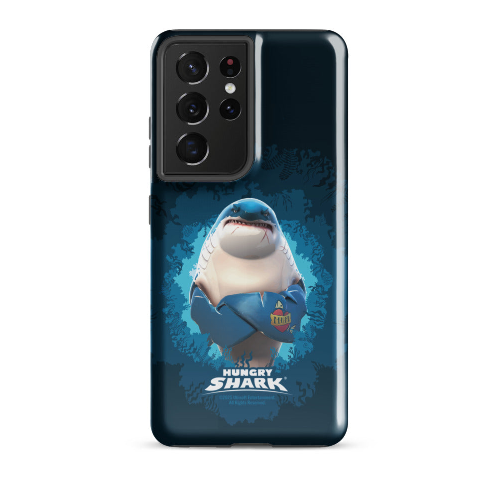 Hungry Shark Great White Samsung Tough Phone Case Samsung Galaxy S21 Ultra