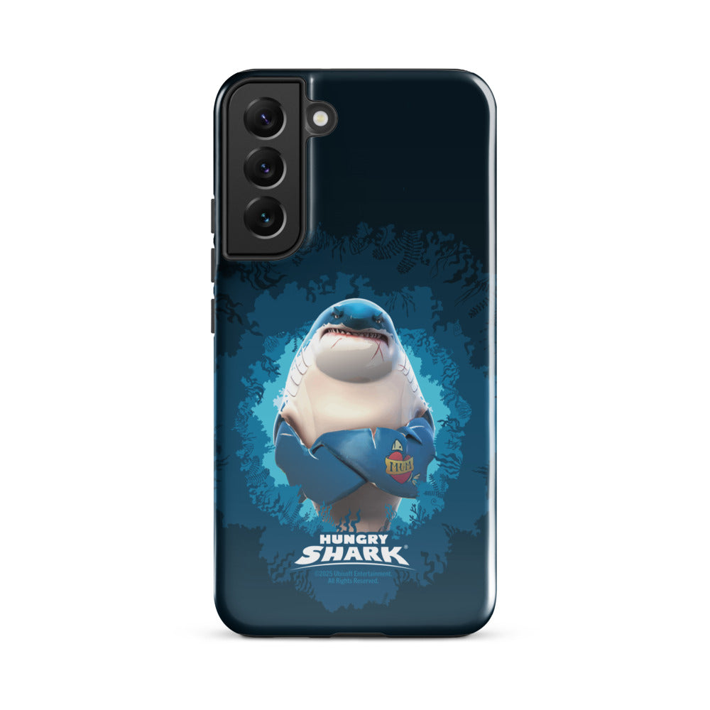 Hungry Shark Great White Samsung Tough Phone Case Samsung Galaxy S22 Plus