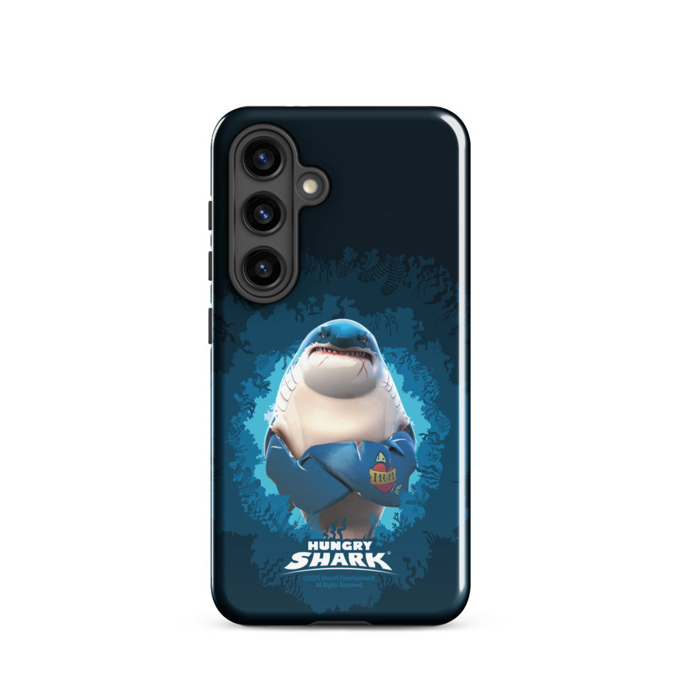 Hungry Shark Great White Samsung Tough Phone Case Samsung Galaxy S24