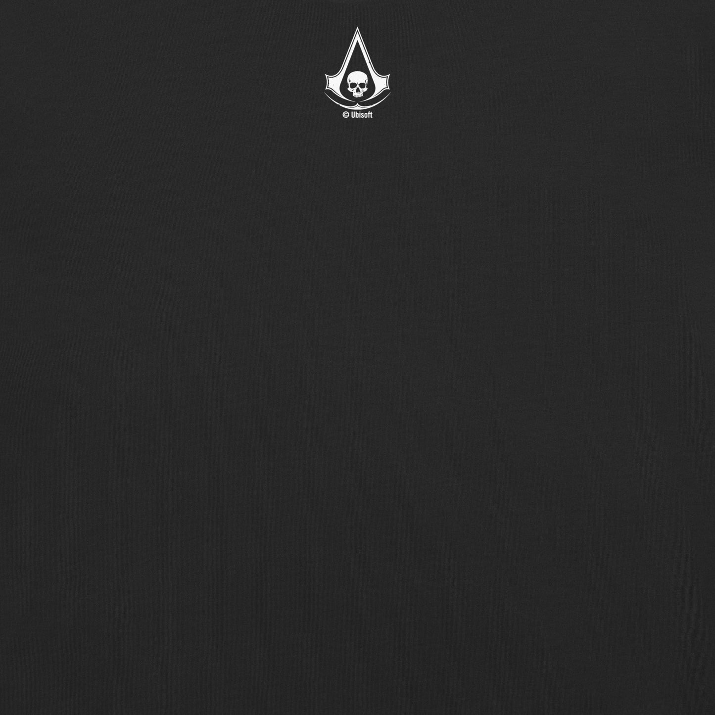 Dark fabric featuring the white Assassin's Creed Black Flag logo (skull within the emblem) and '© Ubisoft' text.