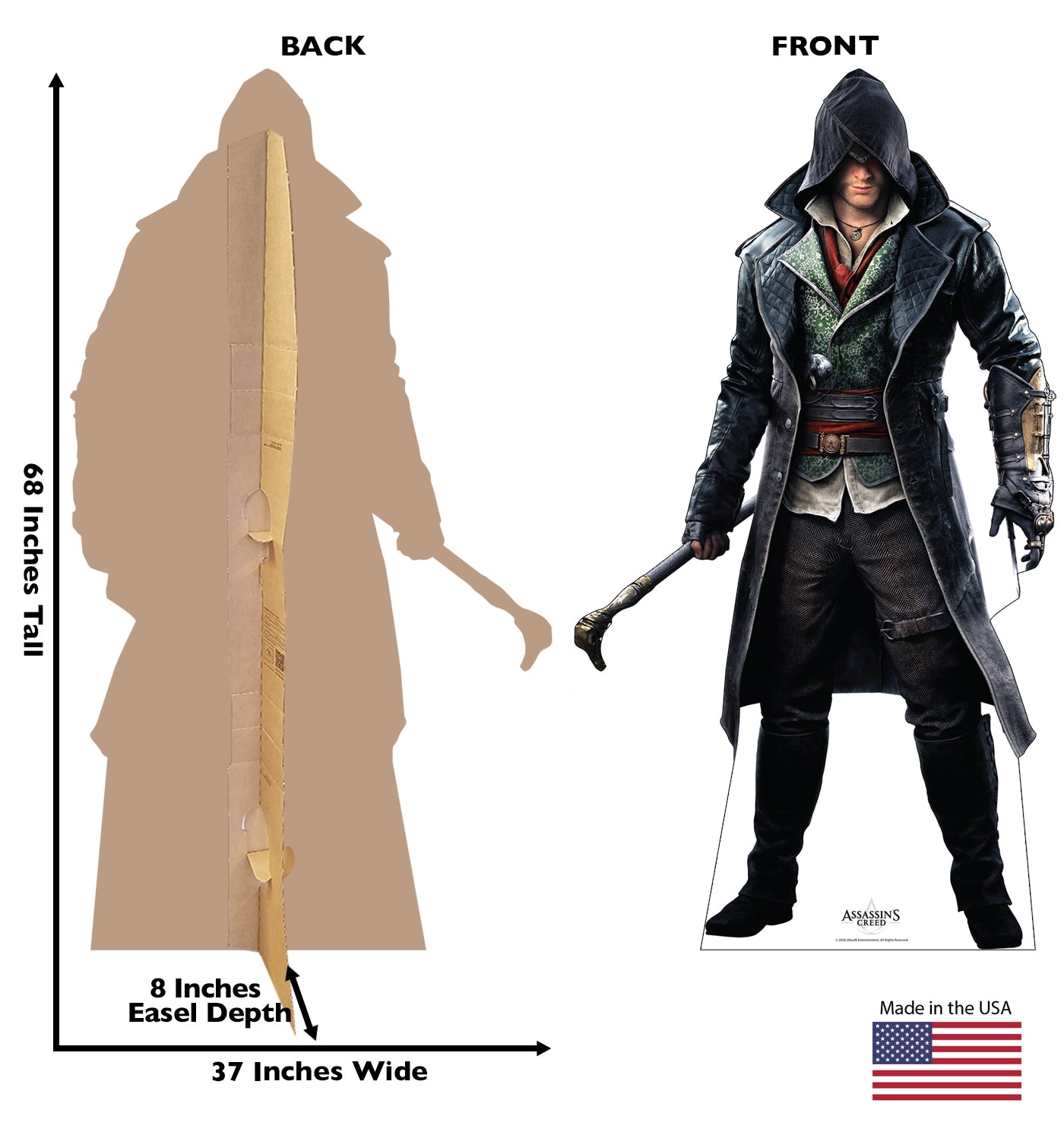 ゲームキャラクター UBI ASSASSIN'S CREED SYNDICATE Jacob Assassin's Creed Syndicate Jacob Frye Standee - Official Ubisoft