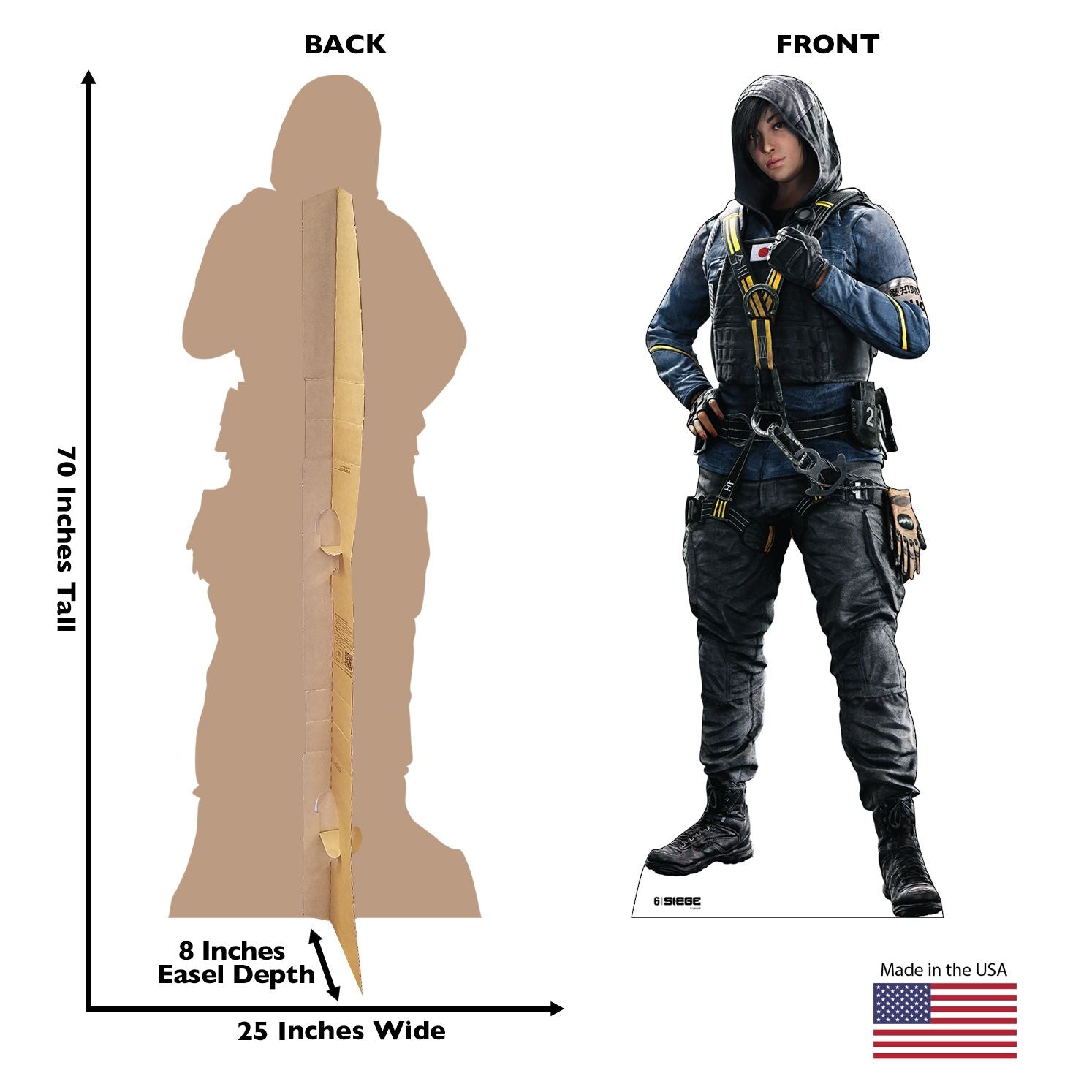 Six Siege Hibana Life-Size Cardboard Standee | Official Ubisoft
