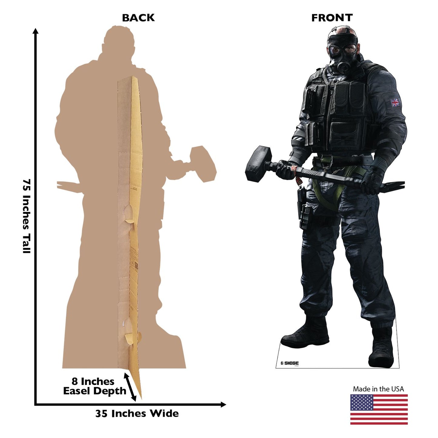 Ubisoft Rainbow Six Siege Sledge Standee The Caber SAS The Official ubisoft-rainbow-six-siege-sledge-standee-the-caber-sas-the-official