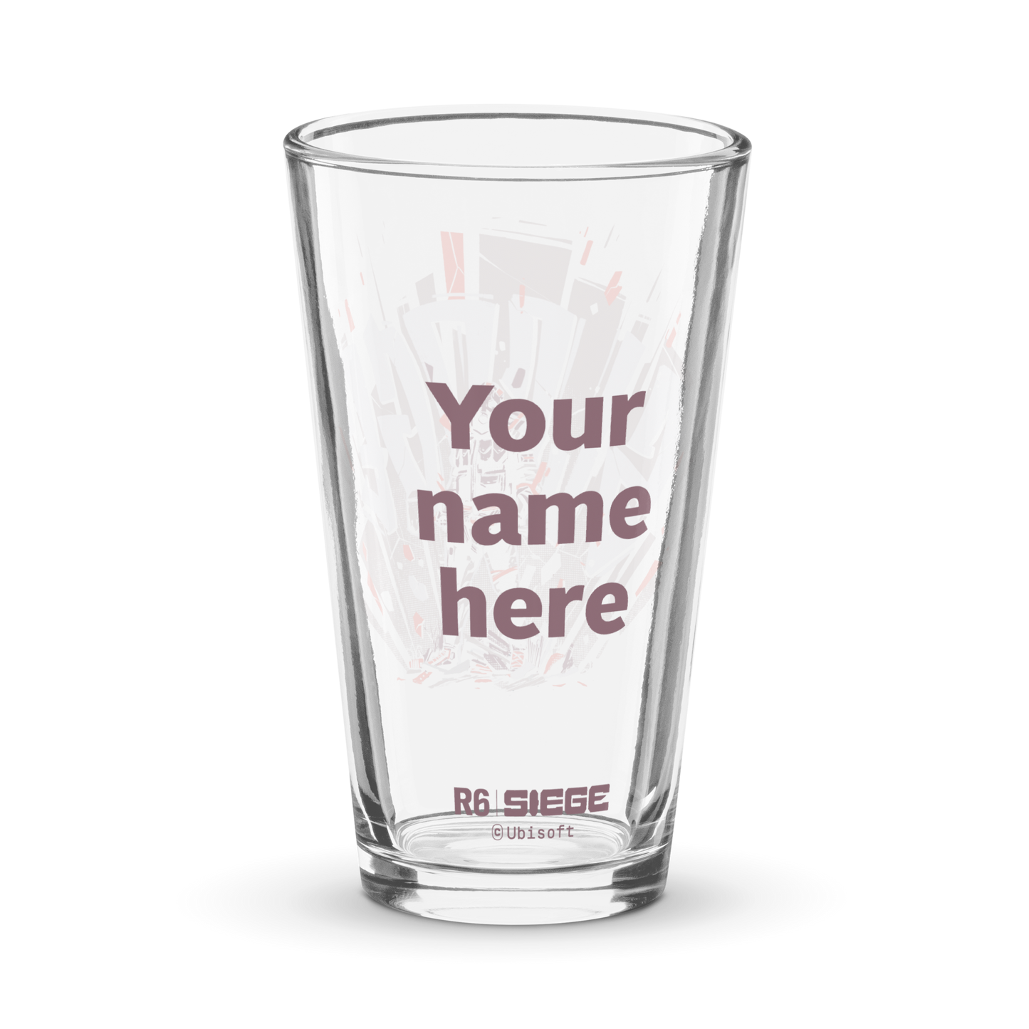 Rainbow Six Siege Sledge Personalized Pint Glass