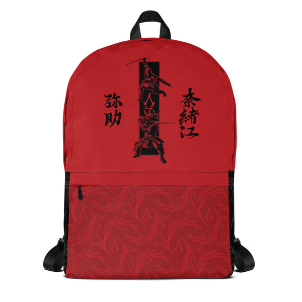 assassins creed suit up laptop backpack Assassin's Creed Shadows Red Backpack