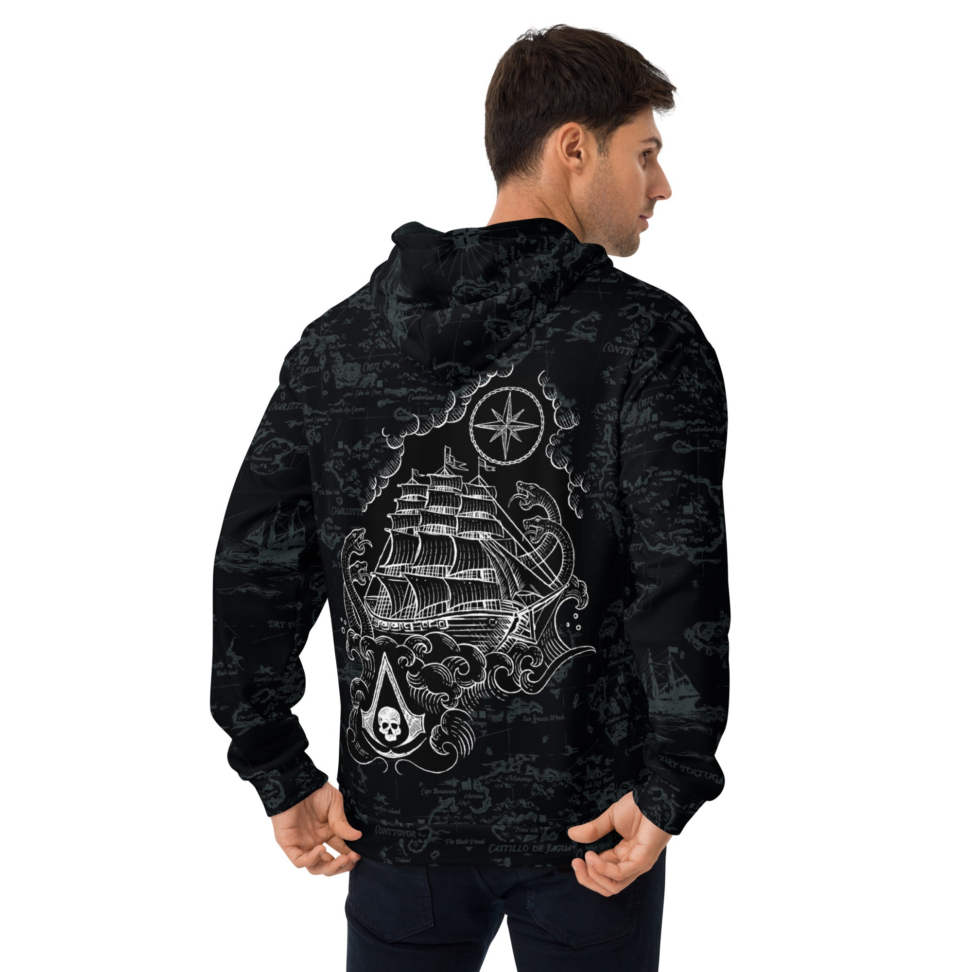 Assassin's Creed Black Flag Resynced Hoodie - Map – The Official