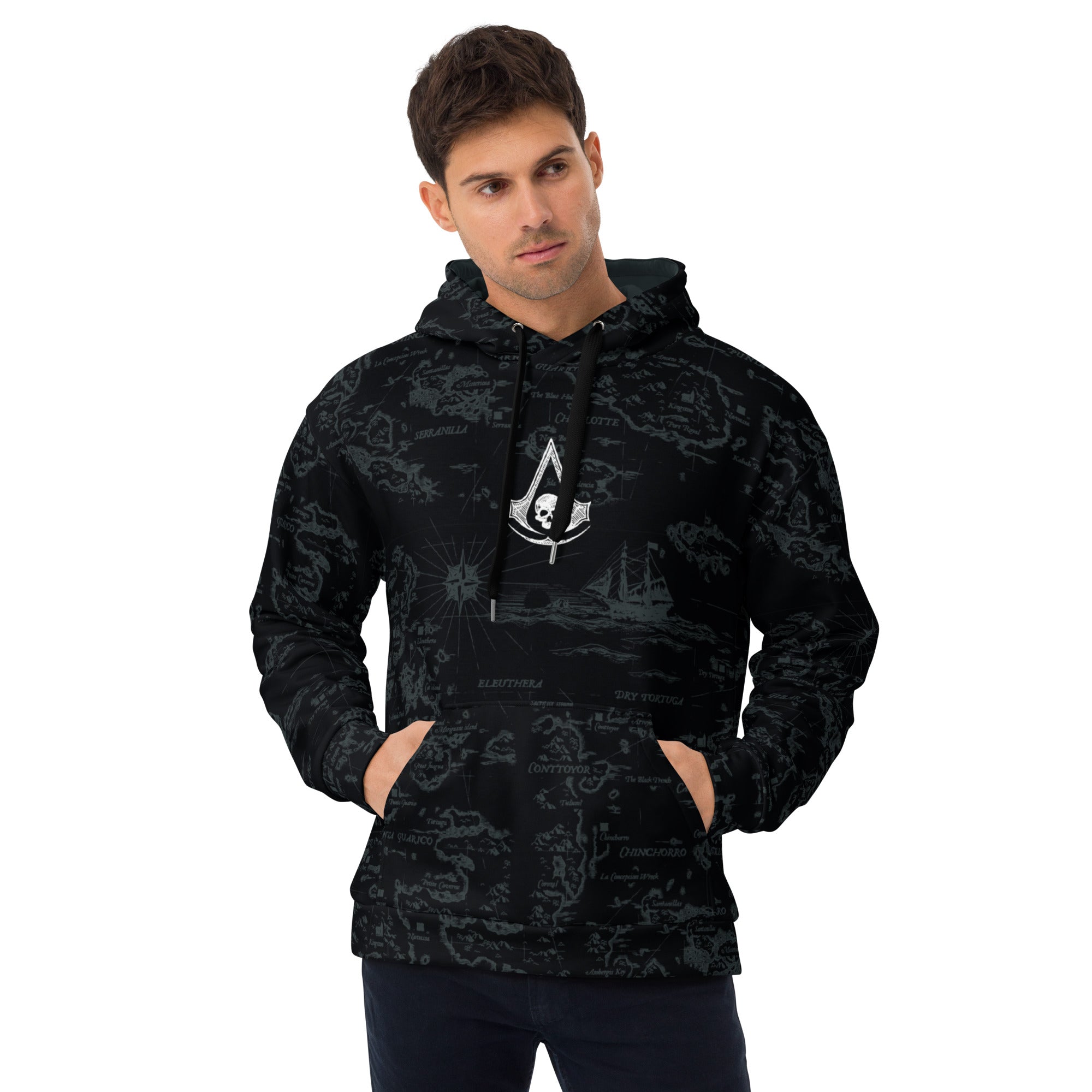 Assassin's Creed Black Flag Resynced Hoodie - Map – The Official