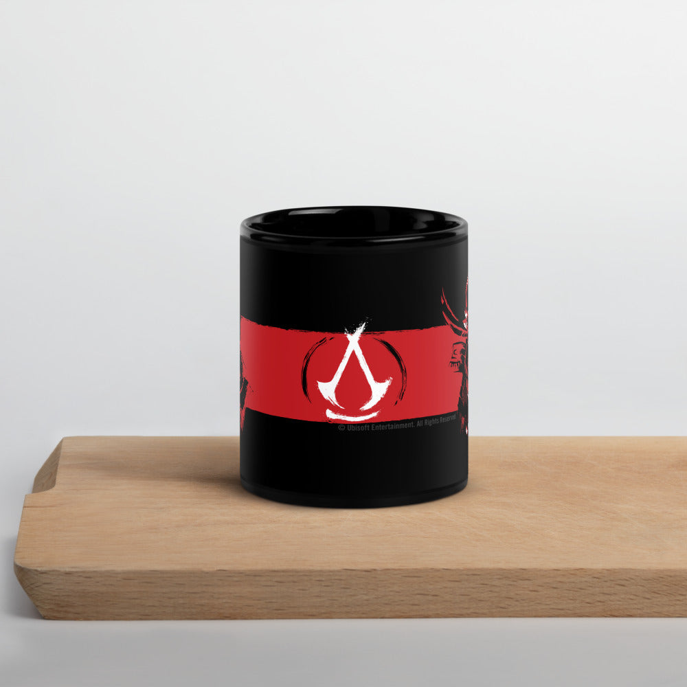 Assassin's Creed Shadows Black Glossy Mug