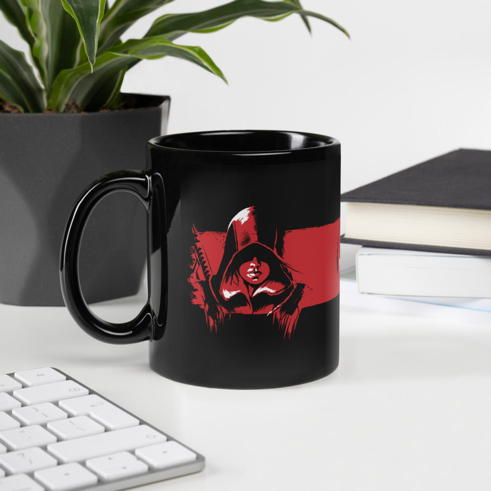 Assassin's Creed Shadows Black Glossy Mug