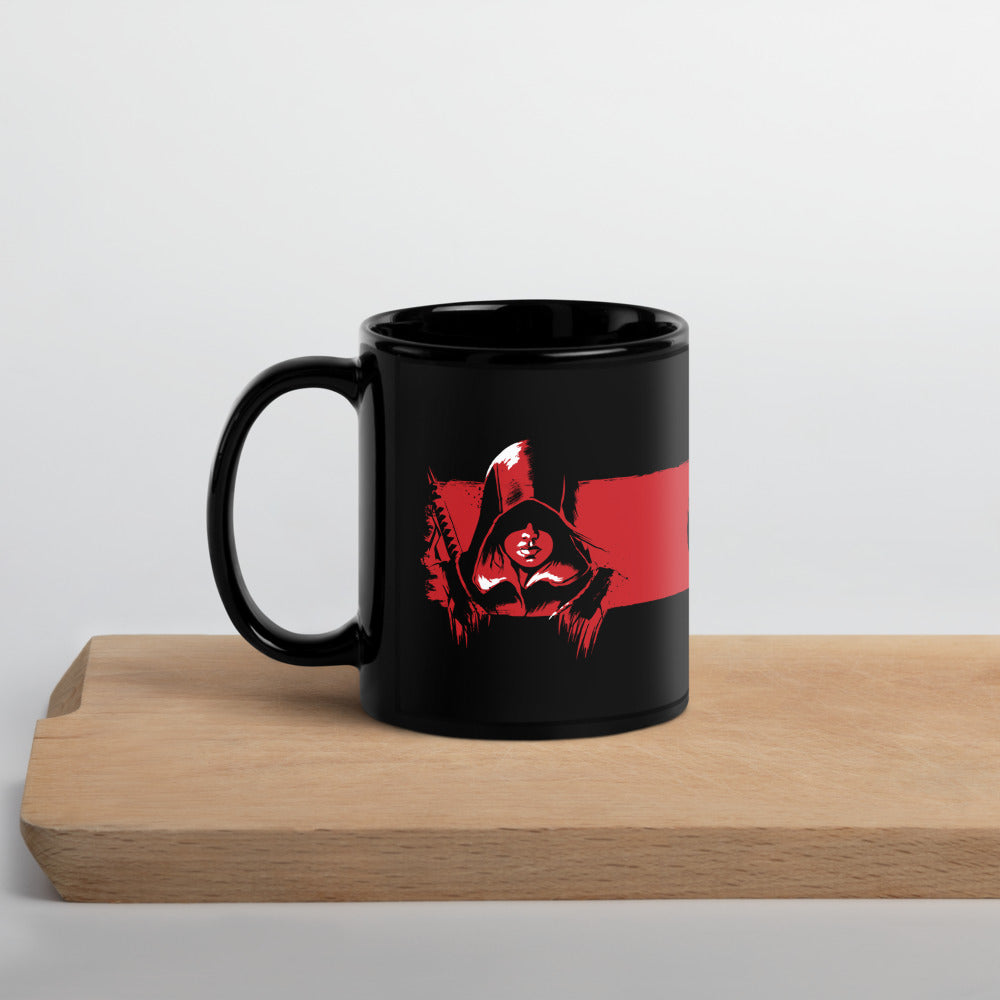 Assassin's Creed Shadows Black Glossy Mug