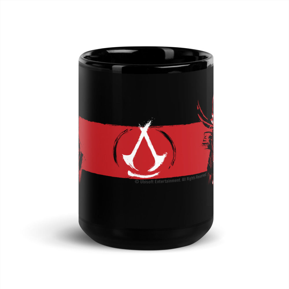 Assassin's Creed Shadows Black Glossy Mug