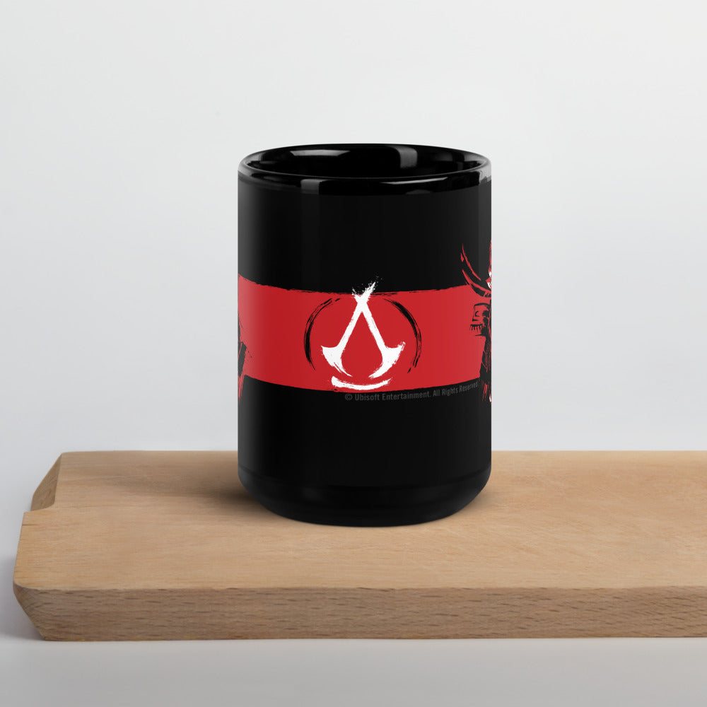 Assassin's Creed Shadows Black Glossy Mug