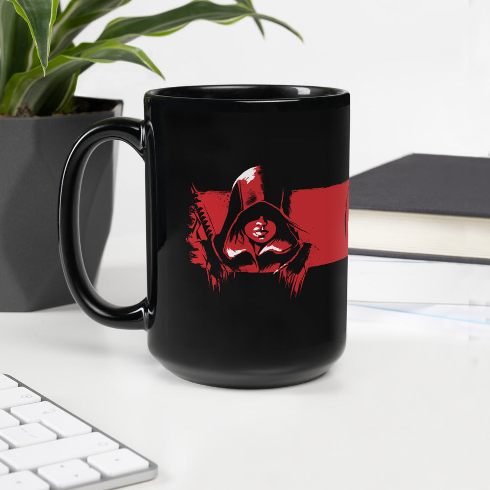 Assassin's Creed Shadows Black Glossy Mug