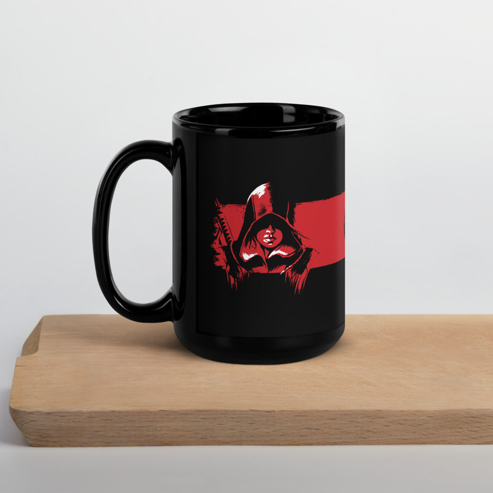 Assassin's Creed Shadows Black Glossy Mug