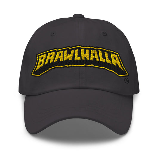 Brawlhalla Logo Embriodered Dad Hat Asphalt