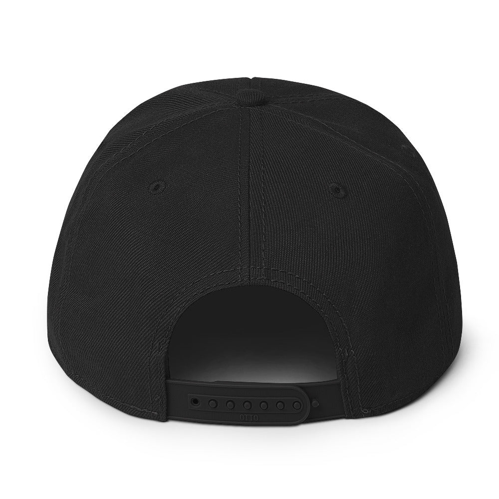 Black adjustable snapback hat with a prominent gold and red embroidered SHD Phoenix Crest. Features a grey under visor.