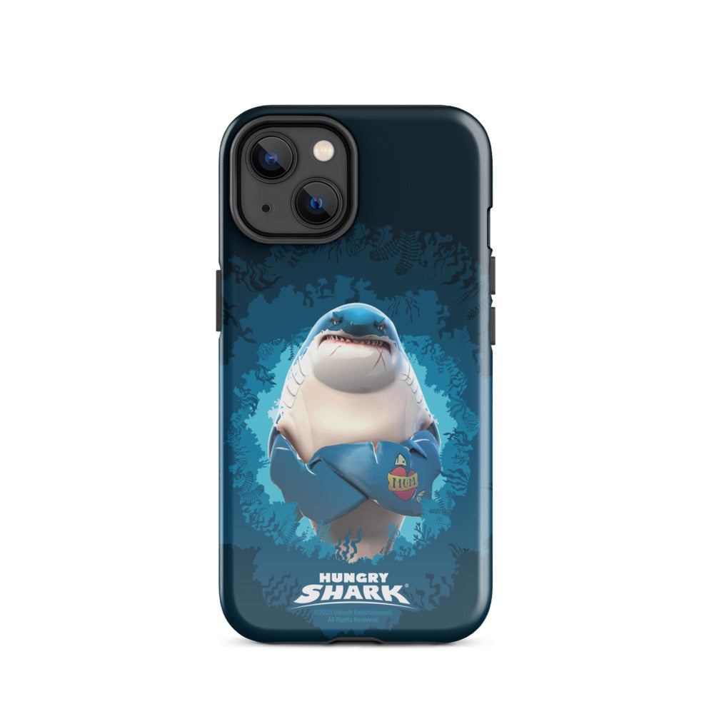 Hungry Shark Great White iPhone Tough Phone Case iPhone 14