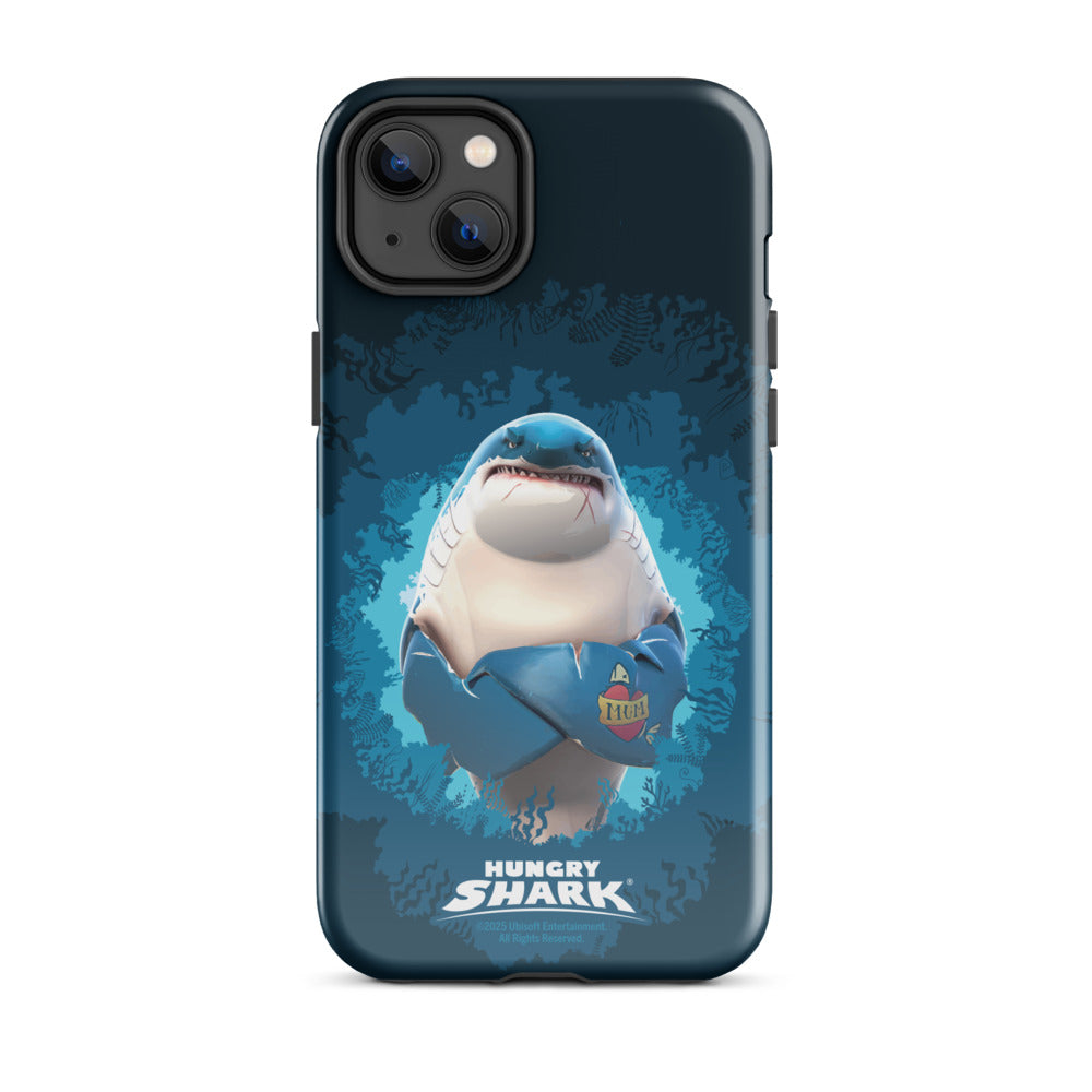 Hungry Shark Great White iPhone Tough Phone Case iPhone 14 Plus
