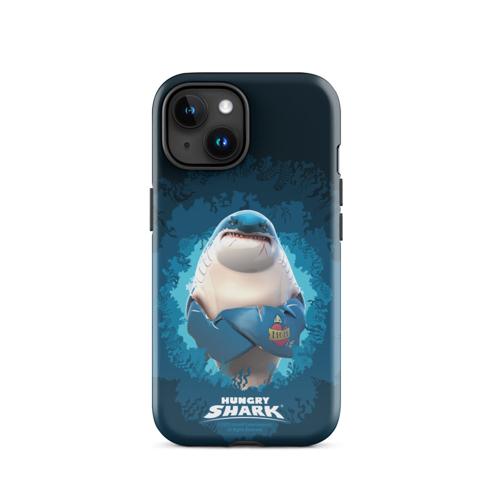 Hungry Shark Great White iPhone Tough Phone Case iPhone 15