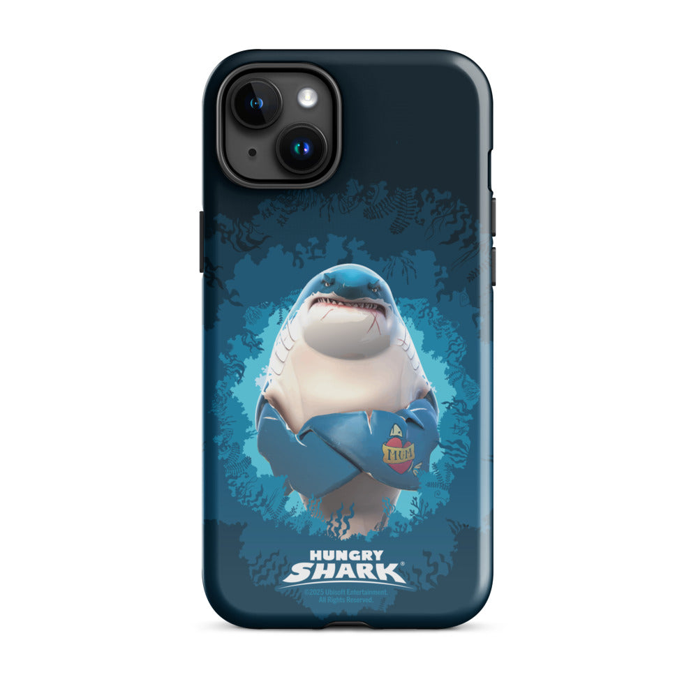 Hungry Shark Great White iPhone Tough Phone Case iPhone 15 Plus