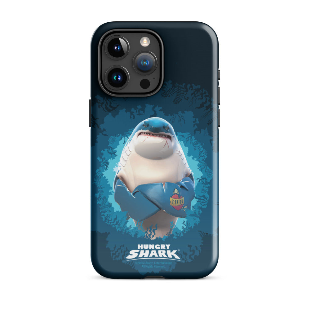 Hungry Shark Great White iPhone Tough Phone Case iPhone 15 Pro Max