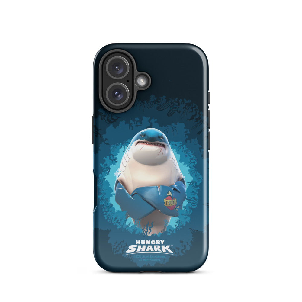 Hungry Shark Great White iPhone Tough Phone Case iPhone 16