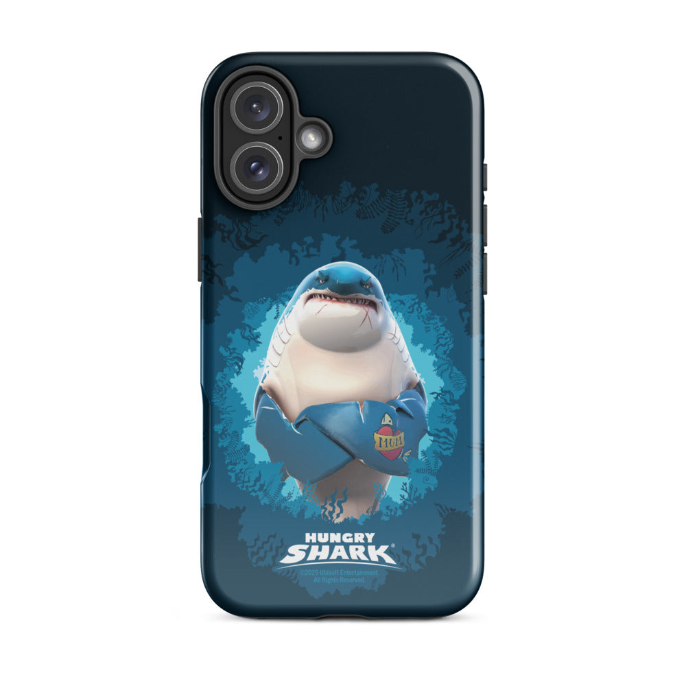 Hungry Shark Great White iPhone Tough Phone Case iPhone 16 Plus