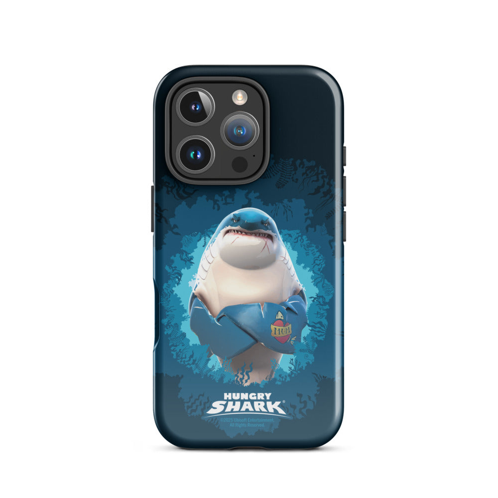 Hungry Shark Great White iPhone Tough Phone Case iPhone 16 Pro
