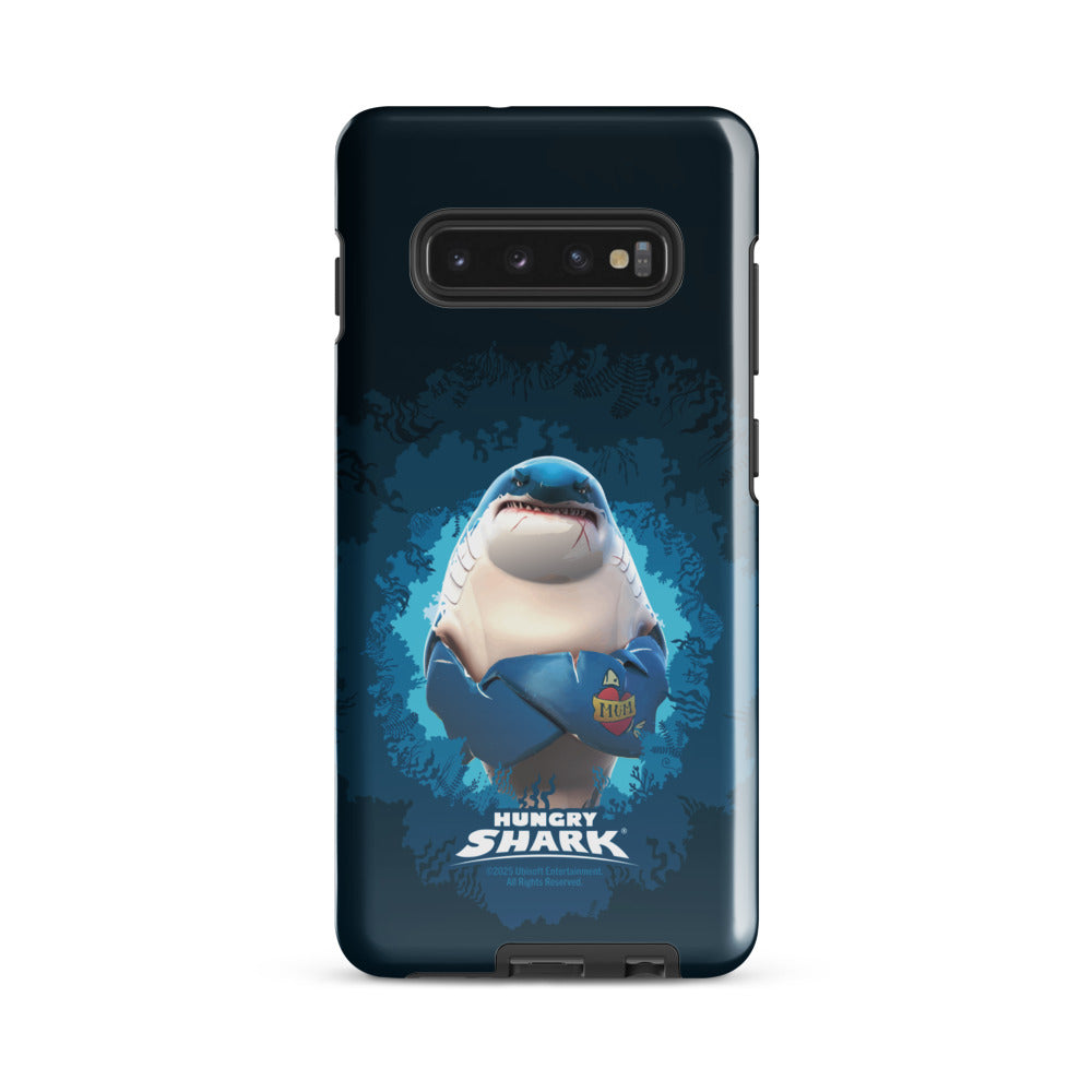 Hungry Shark Great White Samsung Tough Phone Case Samsung Galaxy S10 Plus