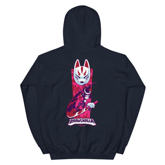Brawlhalla Mask Hoodie Navy